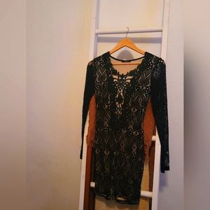Beautiful Black Lace Cocktail Dress